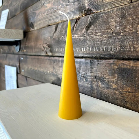 100% Beeswax Candle - Hygge Cone - The Honey Jar -