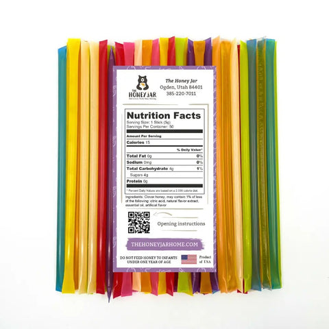50 Pack - Variety Honey Sticks - The Honey Jar -