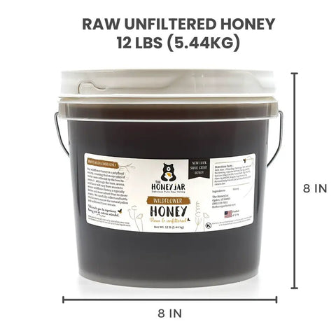 California Wildflower Honey - Raw and Unfiltered Bulk - 1 gallon (12lbs) - The Honey Jar -