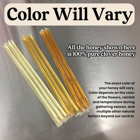 12 oz Honey Sample Pack- Clover, Wildflower, and Orange Blossom - Raw and Unfiltered