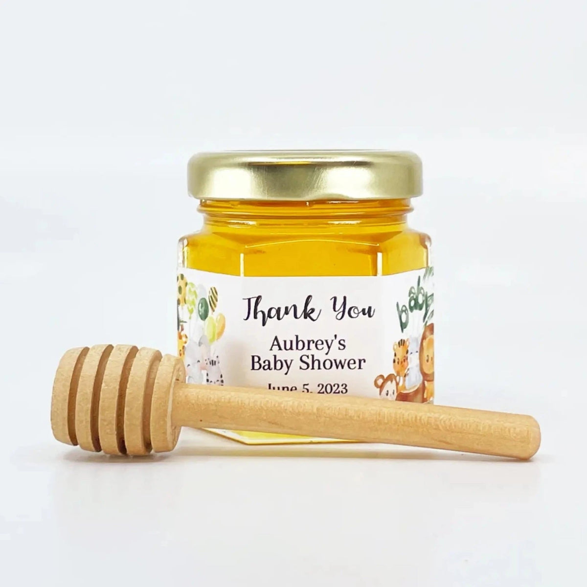 Jungle Animal Baby Shower Party Favors | Safari 2oz Honeyjar – The Jungle Animal Baby Shower Party Favors | Safari 2oz Honeyjar – The