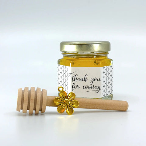 Non - personalized Honeycomb - Thank You for Coming Wedding Party Shower Favors - Set of 10 - The Honey Jar -