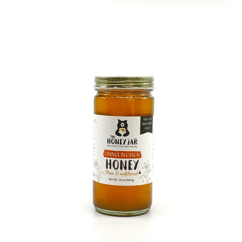 Orange Blossom Honey - Raw and Unfiltered - 12 oz - The Honey Jar -
