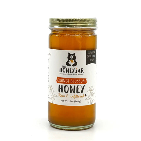 Orange Blossom Honey - Raw and Unfiltered - 12 oz - The Honey Jar -