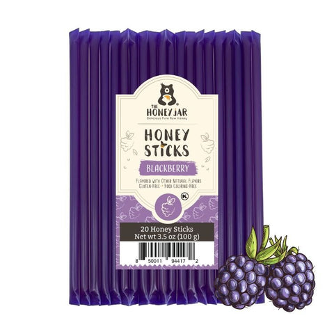 20 Pack - Blackberry Honey Sticks - The Honey Jar -