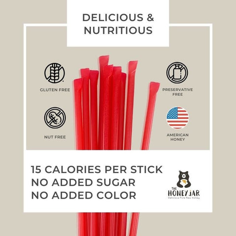 20 Pack - Cinnamon Honey Sticks - The Honey Jar -