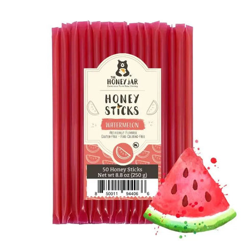 50 Pack - Watermelon Honey Sticks - The Honey Jar -