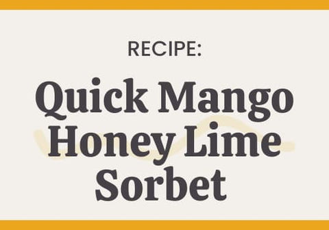 Quick Mango Honey Lime Sorbet Recipe