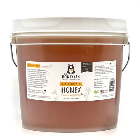 Clover Honey in Gallon Pail with Metal Handle Free Shipping