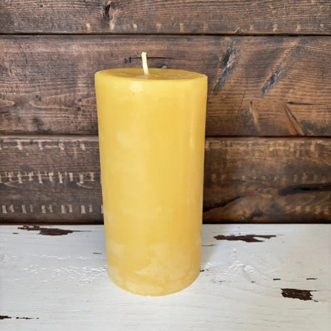 100% Beeswax Candle - 3" Wide Pillars - The Honey Jar - 