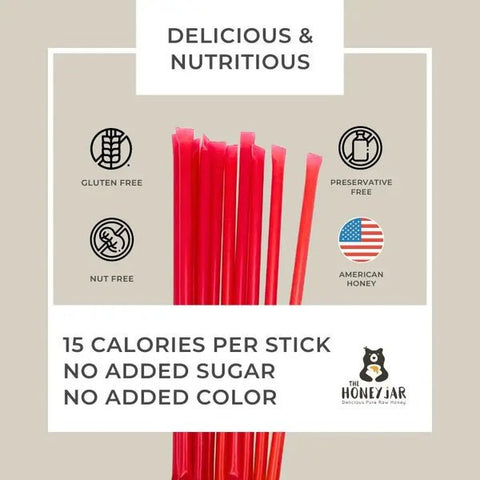 1000 Pack - Watermelon Honey Sticks - The Honey Jar - 