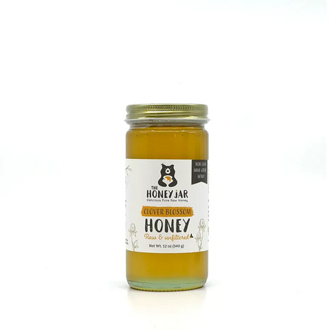 Clover Honey - Raw and Unfiltered - 12 oz