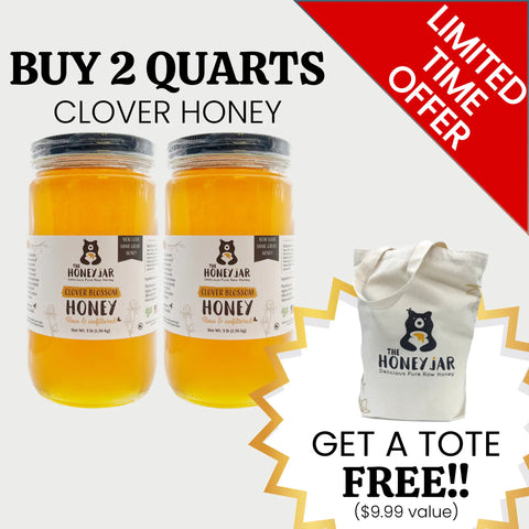 Buy 2 Clover Honey Quarts, Get a FREE Tote!