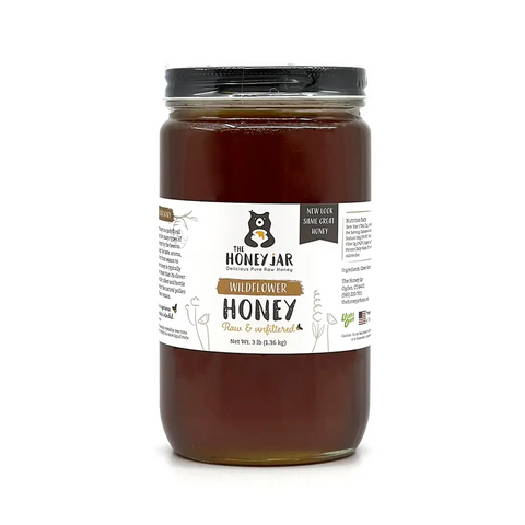 California Wildflower Honey - Raw and Unfiltered Bulk - 1 Quart (3lbs)