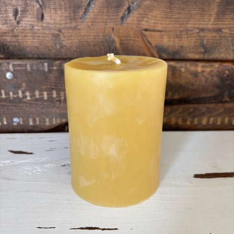 100% Beeswax Candle - 3" Wide Pillars