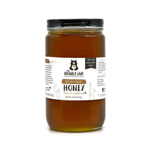 California Wildflower Honey in Wide Mouth Glass Jar