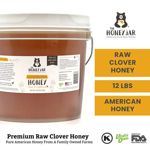 Raw Clover Honey in a 1 gallon pail from American Farms