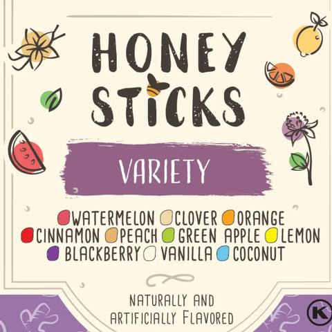 20 Pack - Variety Honey Sticks