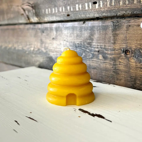 100% Beeswax Candle - Skep Hive