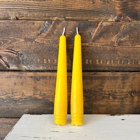 100% Beeswax Candle - 6 Inch Tapers - Set of 2