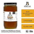 California Wildflower Honey - Raw and Unfiltered Bulk - 1 Quart (3lbs) - The Honey Jar - 