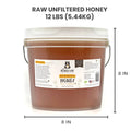 Clover Honey - Raw and Unfiltered Bulk - 1 gallon (12lbs) - The Honey Jar - 