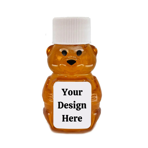 Create Your Own Label - Honey Favor Shower Party Gifts - 2 oz Clover Honey Bear - Set of 10 - The Honey Jar - 