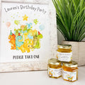 Dinosaurs - Birthday Party Favors - 2 oz Clover Honey - Set of 10 - The Honey Jar - 