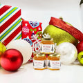 Fine Line Christmas Trees - Holiday Christmas Party Favor Gifts - 2 oz Clover Honey - Set of 10 - The Honey Jar - 