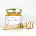 Fine Line Ornament - Holiday Christmas Party Favor Gifts - 2 oz Clover Honey - Set of 10 - The Honey Jar - 