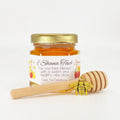 Honey and Apples - Rosh Hashanah New Year Favors - 2 oz Clover Honey - Set of 10 - The Honey Jar - 