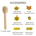 Honey Favor Kit with Kosher Label - Wedding Party Shower Favors - 2 oz Clover Honey - Set of 10 - The Honey Jar - 