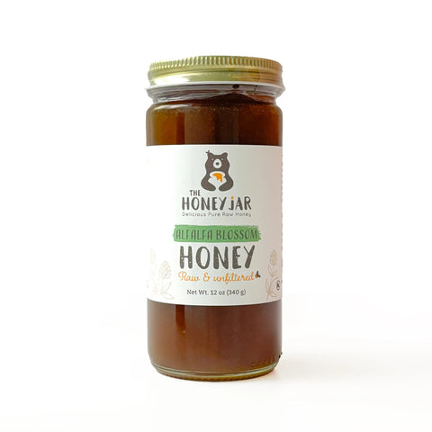 LIMITED RUN Alfalfa Blossom Honey - Raw and Unfiltered - 12 oz - The Honey Jar - 