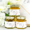 Pink & Gold Frame - Baptism Christening Favors - 2 oz Clover Honey - Set of 10 - The Honey Jar - 