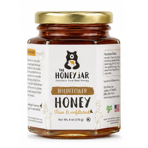6 oz Honey Sample 4 Pack- Clover, Wildflower, Light Wildflower, and Orange Blossom - Raw and Unfiltered