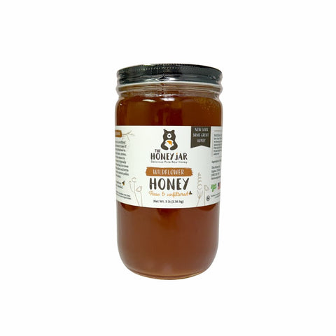 Light Utah Wildflower Honey- Raw and Unfiltered Bulk - 1 Quart (3lbs)