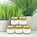 Wildflower Theme - Rosh Hashanah New Year Favors - 2 oz Clover Honey - Set of 10 - The Honey Jar - 