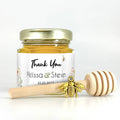 Wildflower Theme - Thank You Party Shower Favors - 2 oz Clover Honey - Set of 10 - The Honey Jar - 