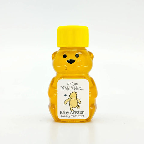 Winnie the Pooh Butterfly - Baby Shower Party Favors - 2 oz Clover Honey Bear - Set of 10 - The Honey Jar - 