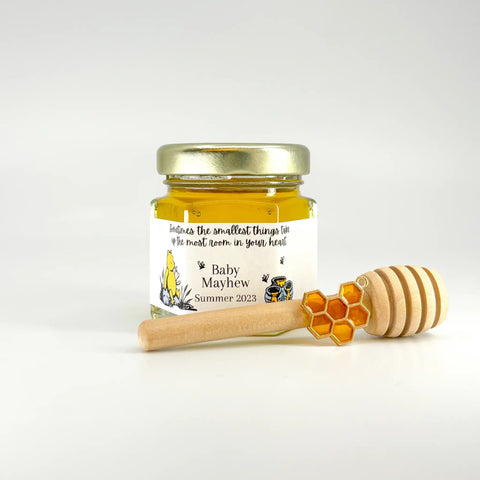 Winnie the Pooh Honey Pots - Baby Shower Party Favors - 2 oz Clover Honey - Set of 10 - The Honey Jar - 