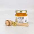 Winnie the Pooh Yellow Stripe - Baby Shower Favors - 2 oz Clover Honey - Set of 10 - The Honey Jar - 