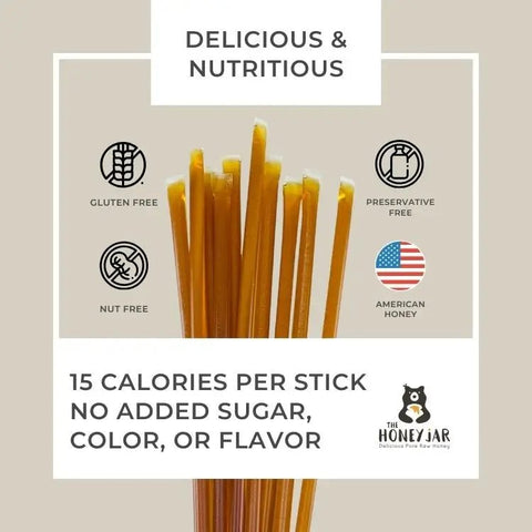 20 Pack - Wildflower Honey Sticks - The Honey Jar - 
