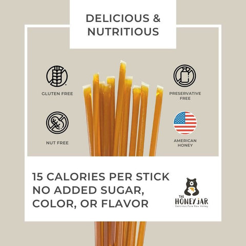 50 Pack - Clover Honey Sticks - The Honey Jar - 