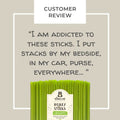 50 Pack - Green Apple Honey Sticks - The Honey Jar - 