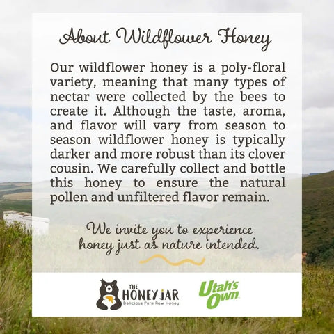 Utah Wildflower Honey - Raw and Unfiltered Bulk - 1 gallon (12lbs)