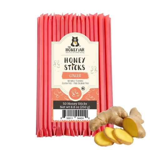 50 Pack - Ginger Honey Sticks