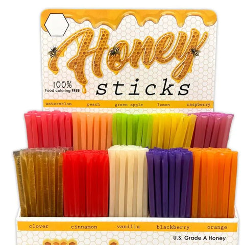 Traditional Honey Stick Display with 500 Honey Sticks