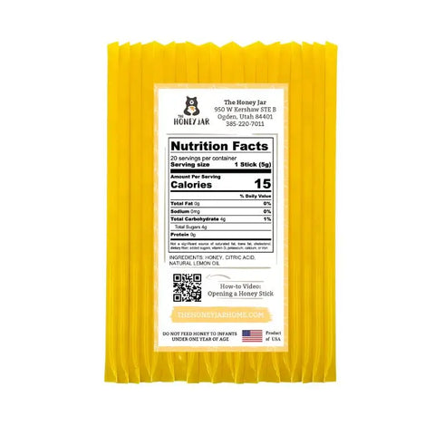 20 Pack - Lemon Honey Sticks