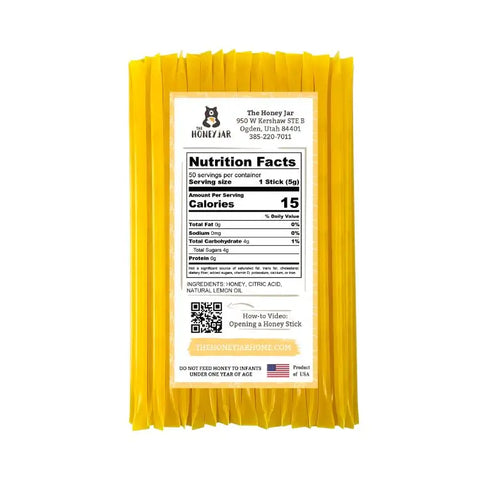 50 Pack - Lemon Honey Sticks