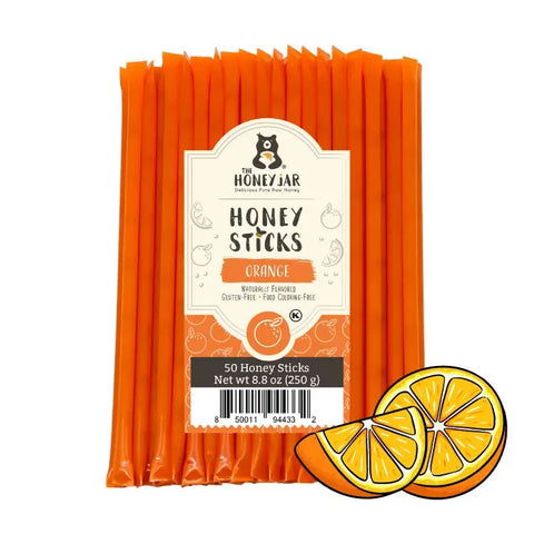 50 Pack - Orange Honey Sticks